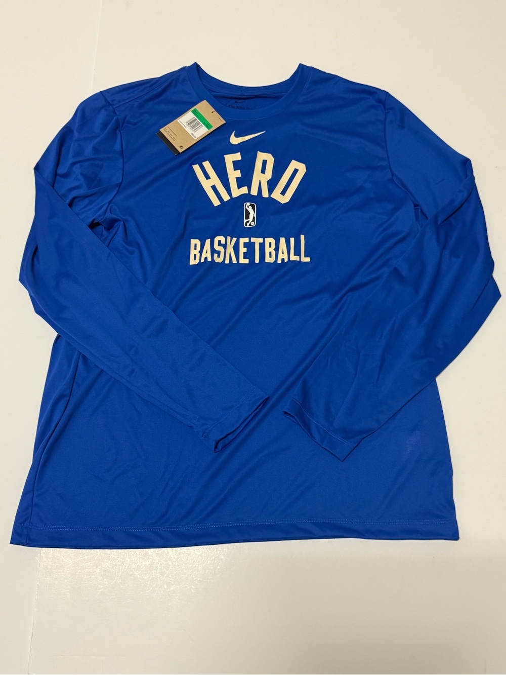 Nike Dri-Fit NBA G League Wisconsin Herd Blue Long Sleeve Tee SZ XL Tall NWT